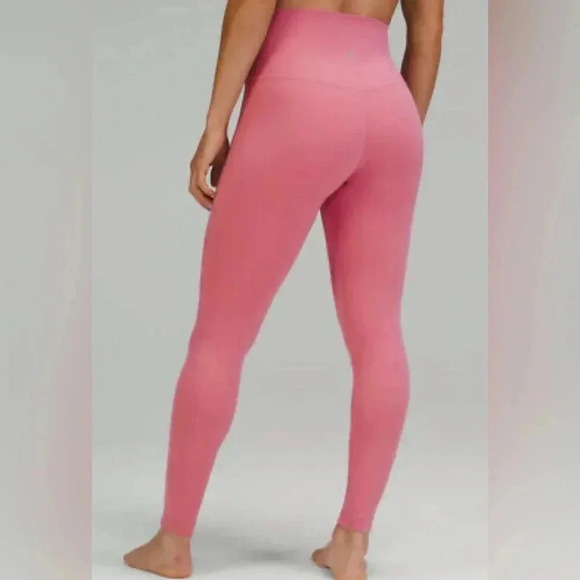 Lululemon Align High-Rise Pant 25" Double Lined. Pink Blossom Size 12 - Picture 1 of 4